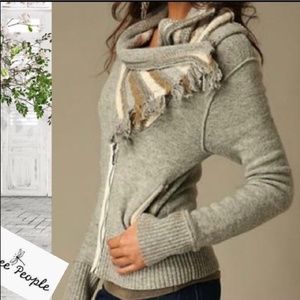 Free People zip front cardigan